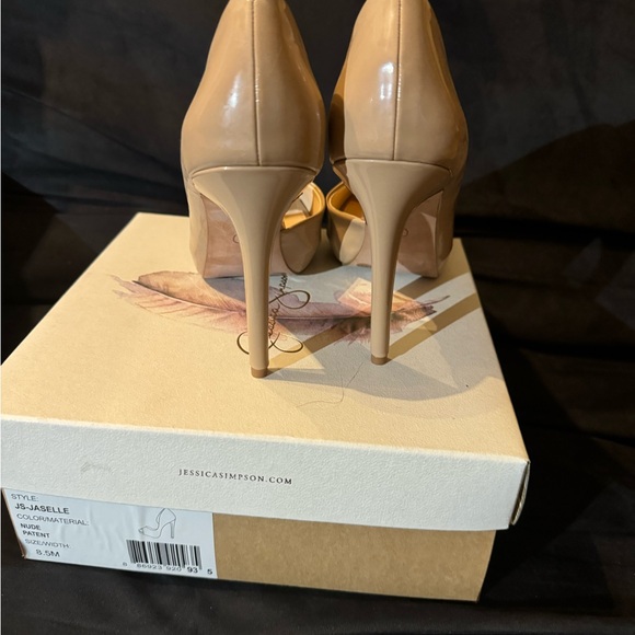 Neutral Opened Toe Heels - Picture 5 of 7